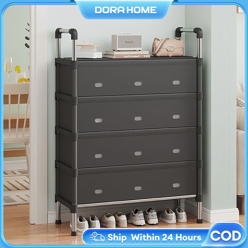 Dora 4/5/6/7 Layer Shoe rack organizer with cover Heavy Duty Dust Water ...