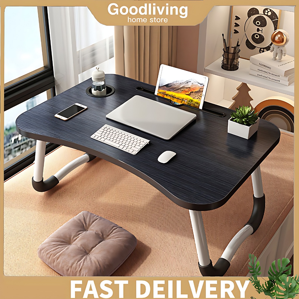 ⚽COD⚽Folding Table Small Laptop Table Table For Bed Mini Folding Table ...