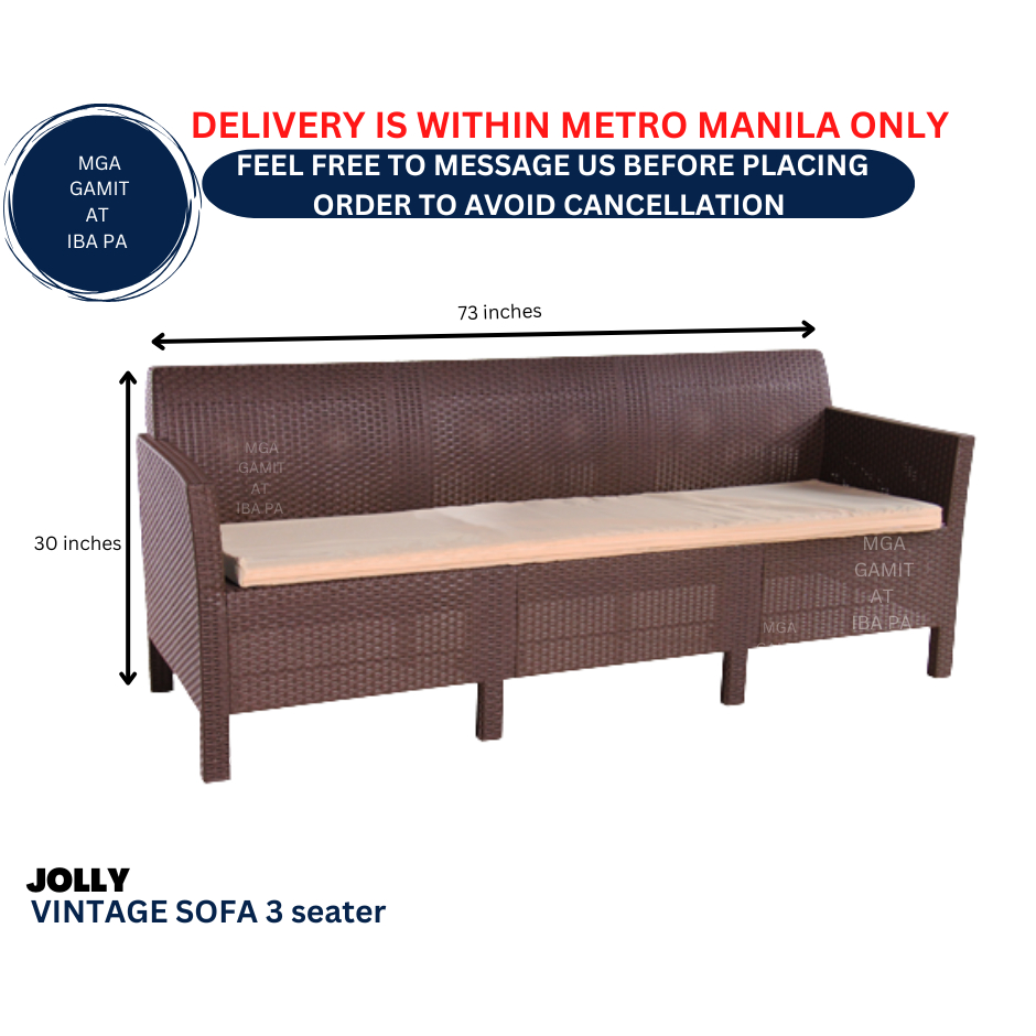 JOLLY VINTAGE SOFA SEATER Shopee Philippines
