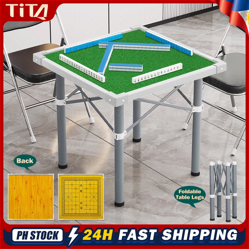 Folding table chess mahjong table portable mahjong table chess table ...