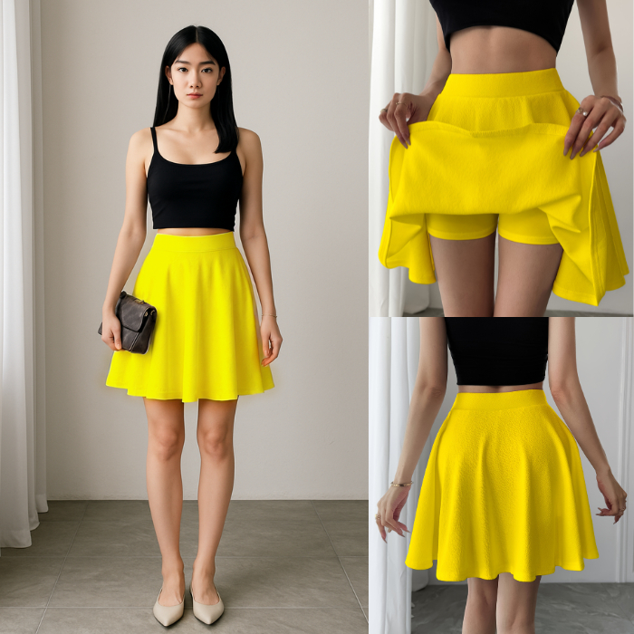 Shop yellow skirt for woman for Sale on Shopee Philippines