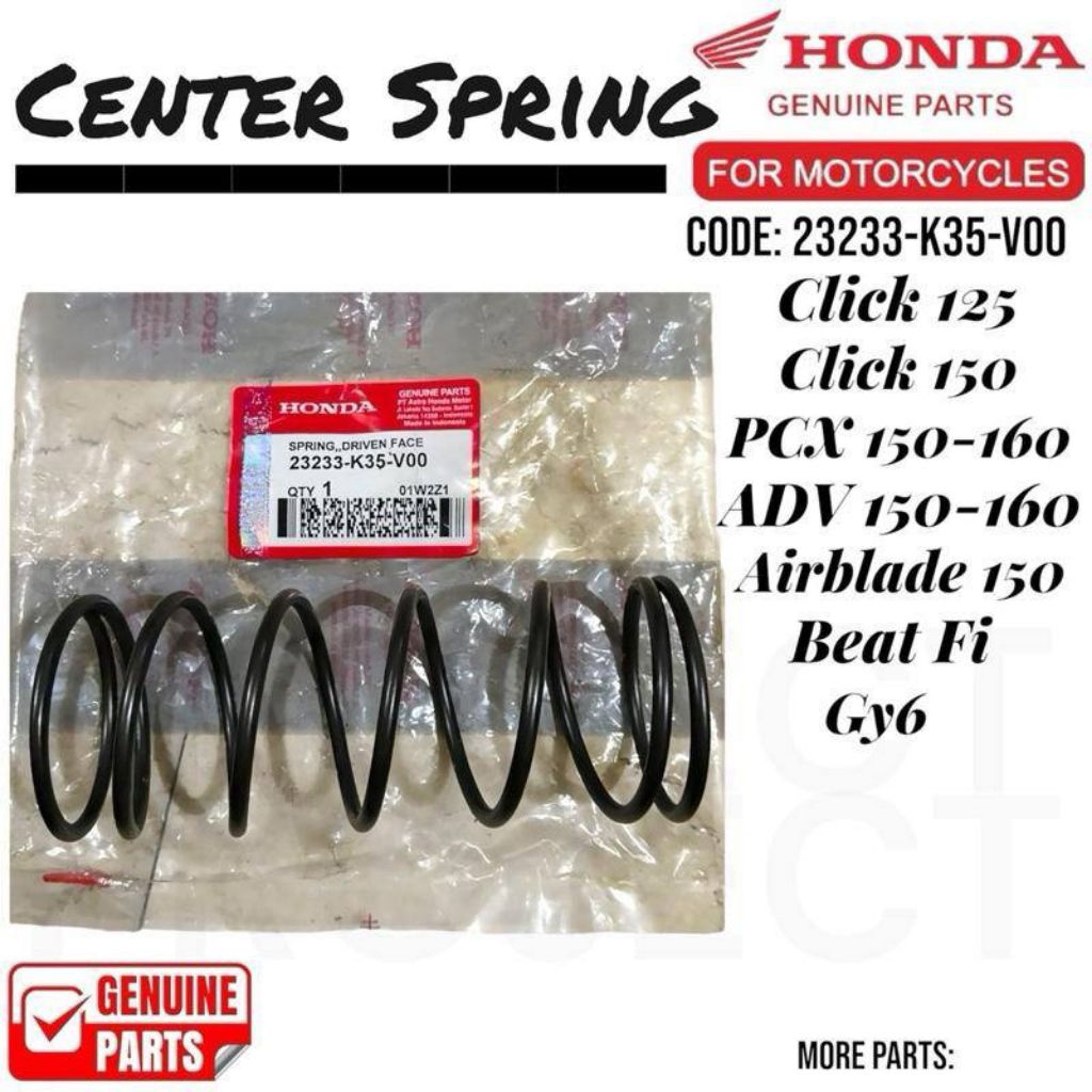 Center Spring 800rpm Honda Genuine Click 125 ADV 160 PCX 160 Beat Fi ...
