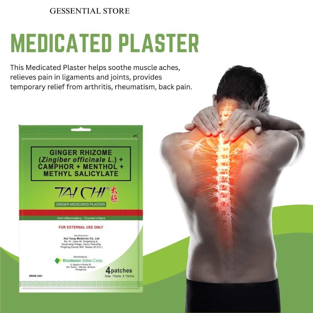 Ginger Medicated Plaster Anti Inflammatory Counter Irritant Camphor ...