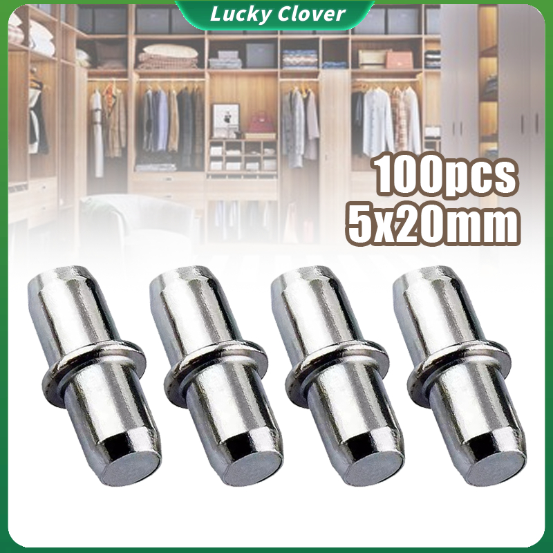 100Pcs 5*20MM Shelf Support Metal Pin Support Pins For Cabinets ...