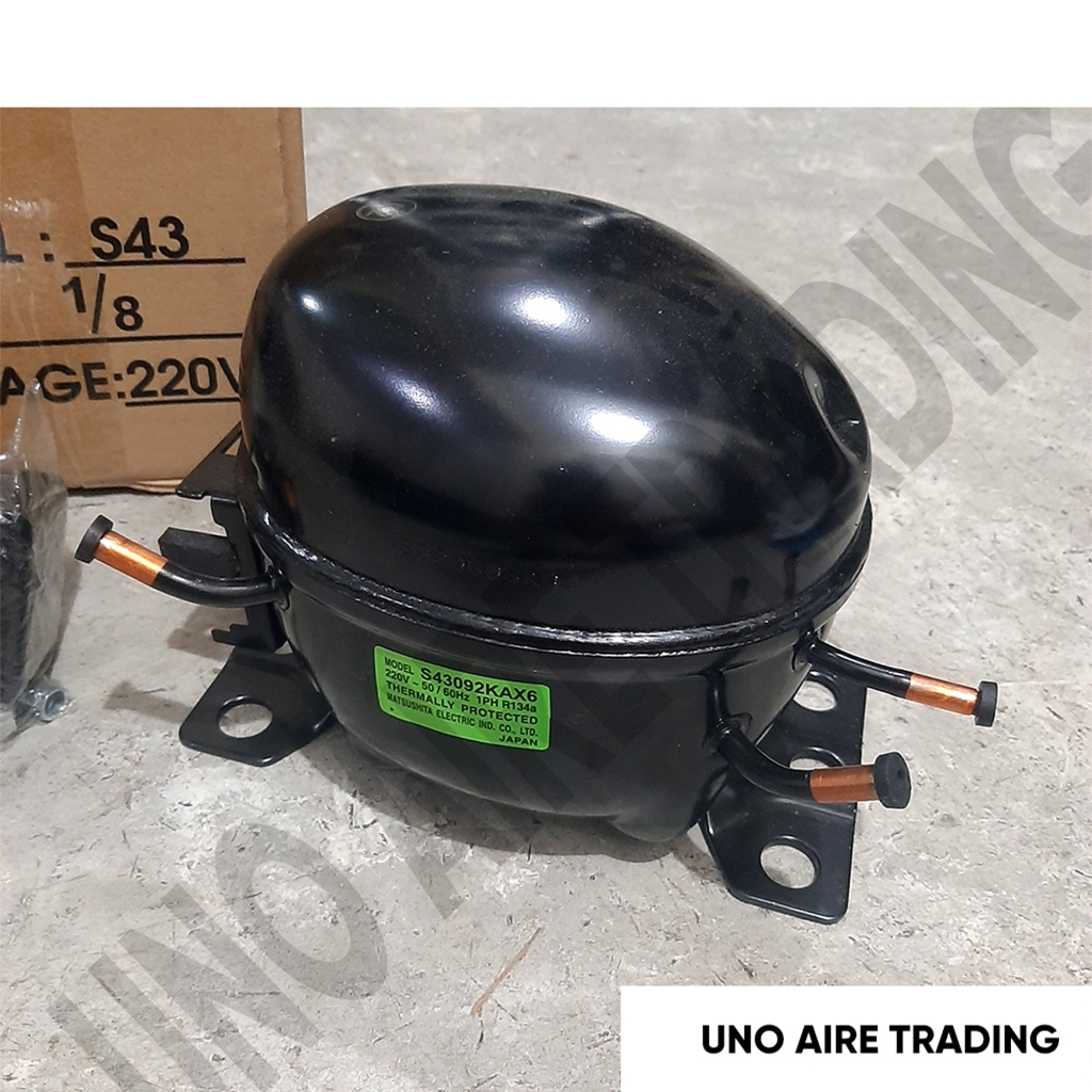 Compressor S43 1/8HP MATSUSHITA for REF R134a LRA9.13 Reciprocating ...