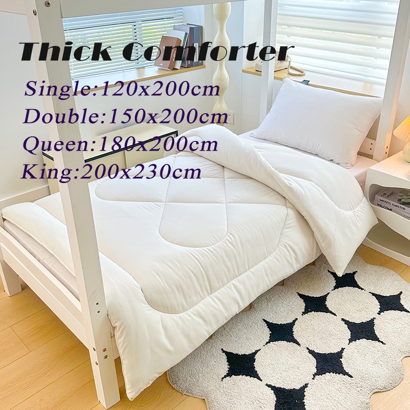 Cotton Blankets Quilt Blanket Single Bed Kumot Comforter Plain
