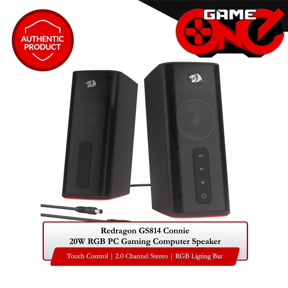 Redragon GS814 Connie 20W RGB PC Gaming Computer Speaker - Black ...