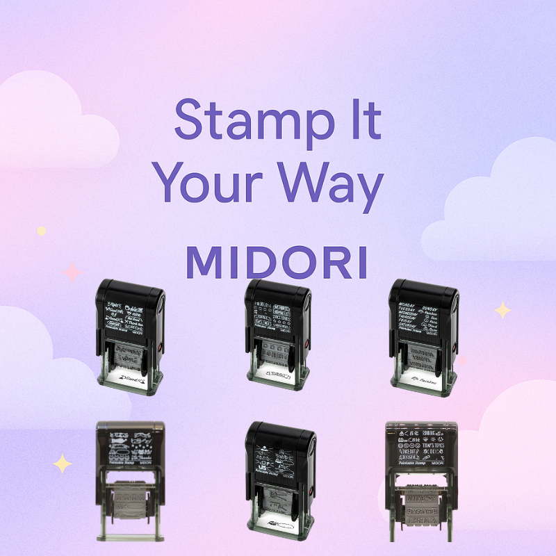 Midori Rotating Stamp – Creative Date & Message Roller Stamp for ...