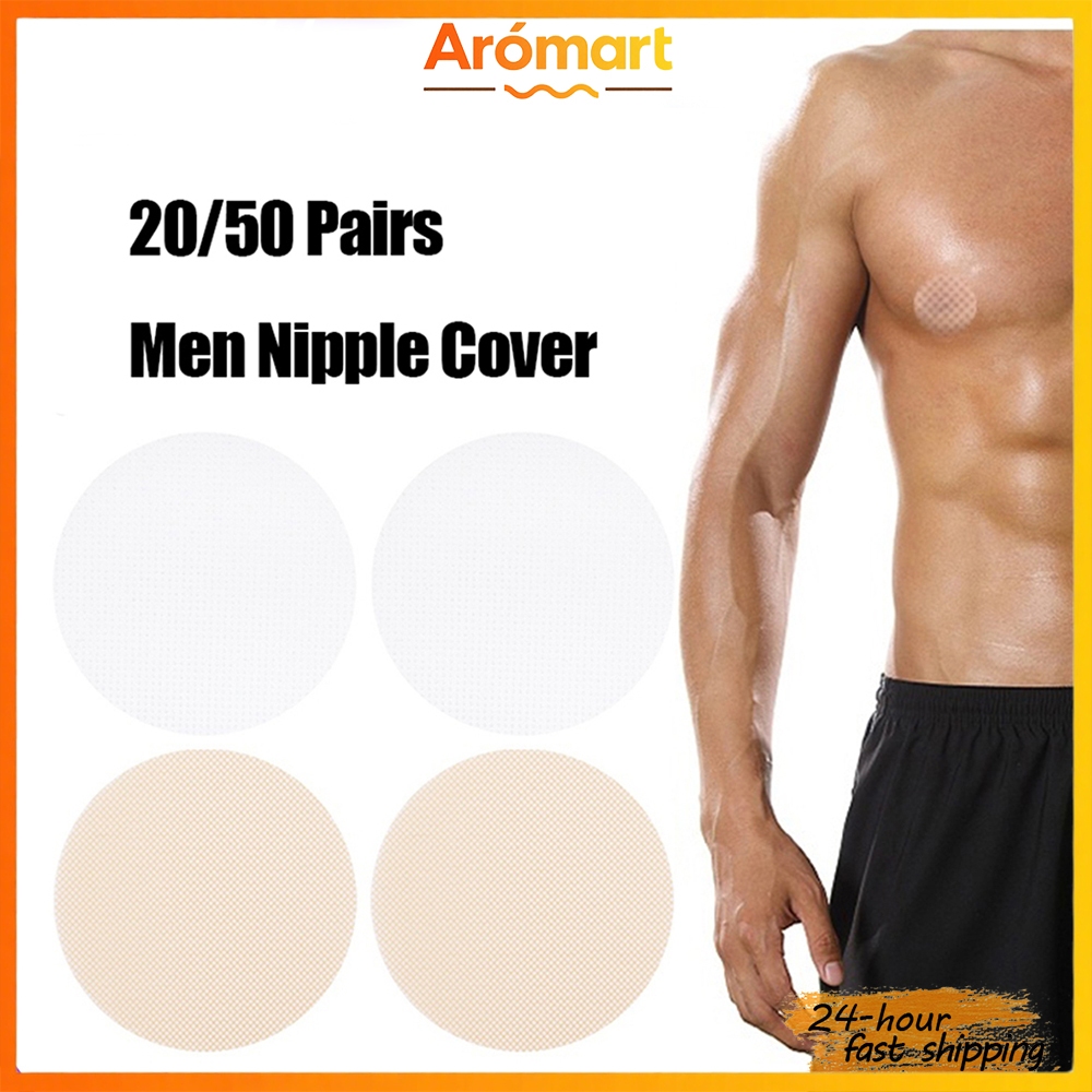 25/50Pairs Nipple Cover For Men Nipple Tape Invisible Disposable Breast ...