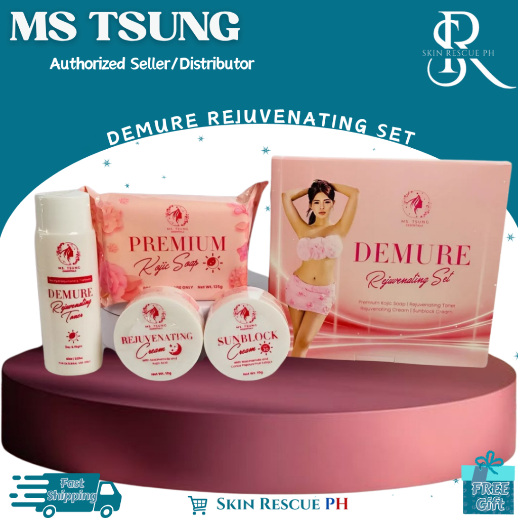 Ms Tsung DEMURE Rejuvenating Set for Glass Skin Effect without Redness ...