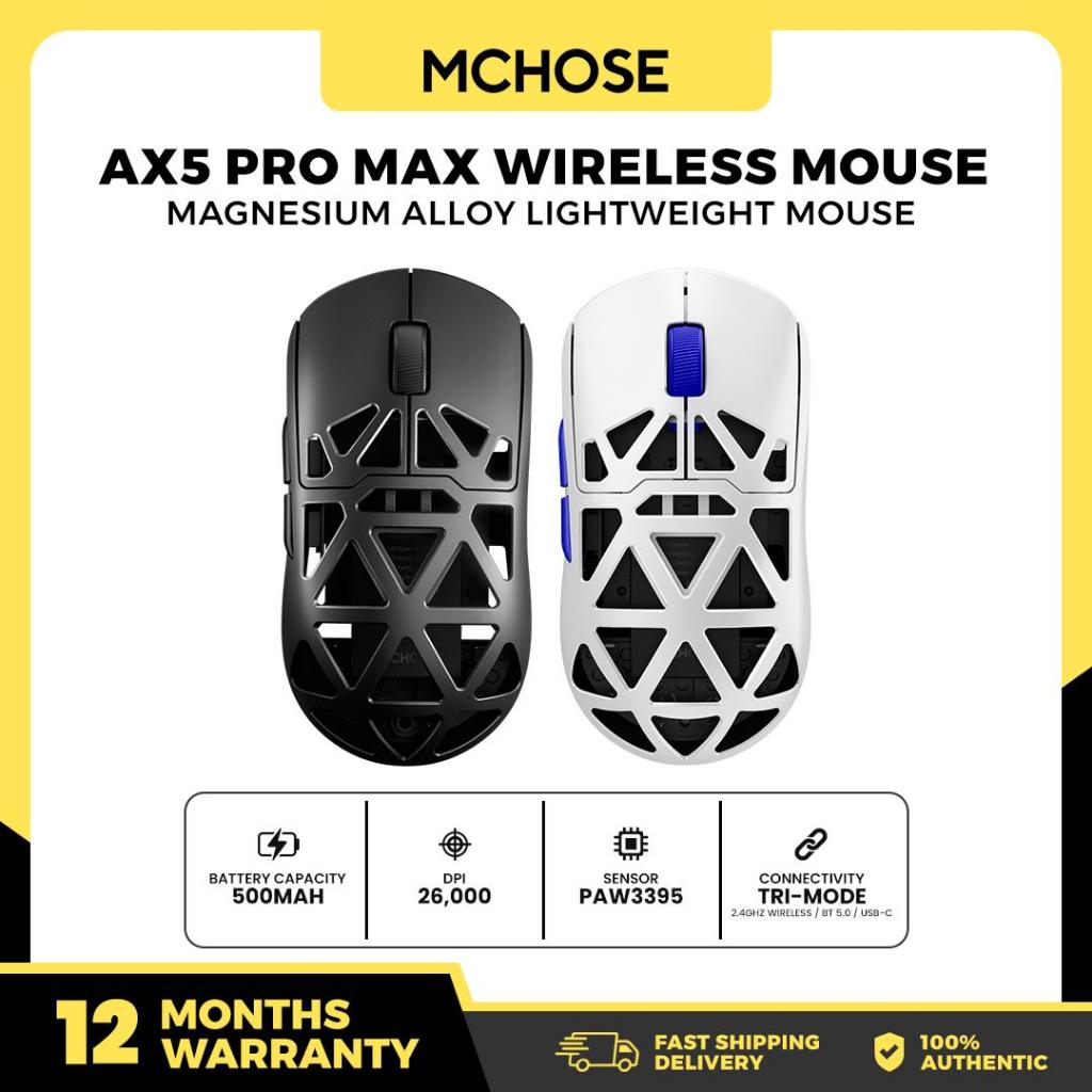 MCHOSE AX5 PRO MAX Magnesium Alloy Wireless Mouse Tri-mode 2.4g ...