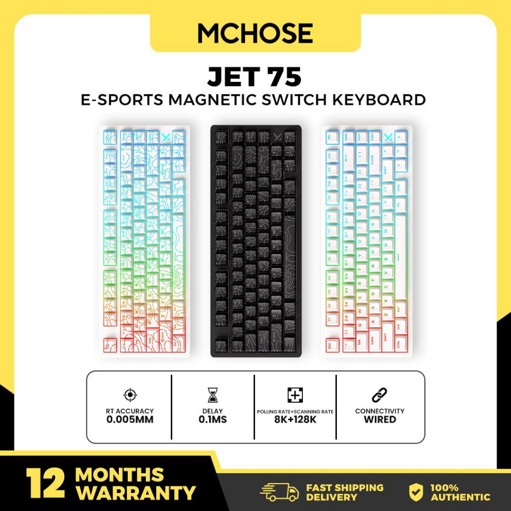 MCHOSE Jet 75 Hall Effect Magnetic Switch 0.1ms Latency RGB 75% Hot ...