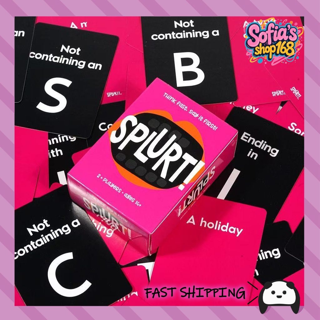 Splurt ! - Portable party Friendship Card game - Quick-witting, social ...