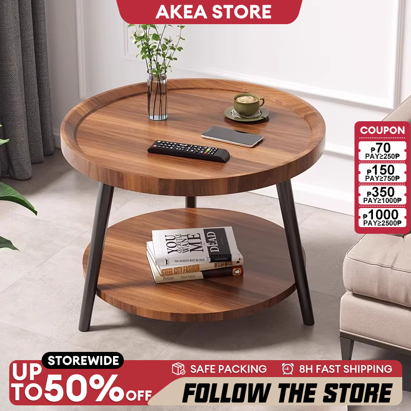 AKEA Creative Small Simple Modern Living Room Nordic Style Steel Wood ...