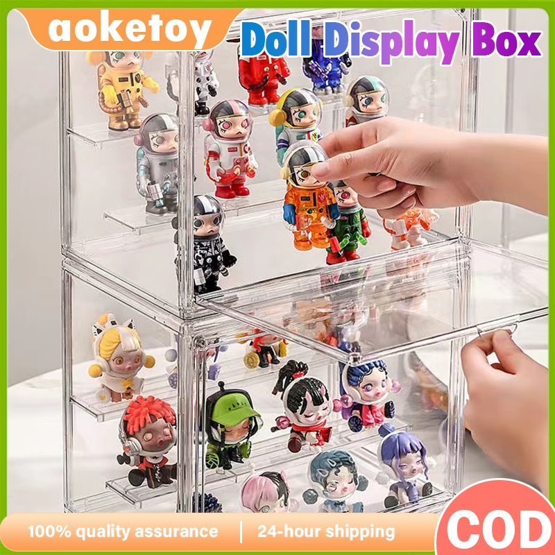 3 Layer Acrylic Display Case Transparent Acrylic Display Case with 360 ...