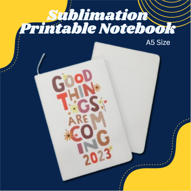 A5 DIY Sublimation Notebook 80 Pages, Printable Blank Cover for Custom ...