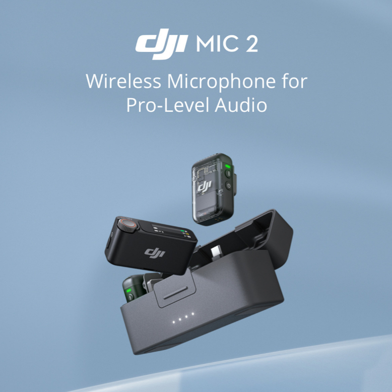 DJI Mic 2 - Pocket-Sized Pro Audio Wireless Microphone for Pro-Level ...