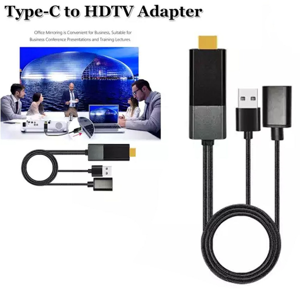 Mirroring Adapter WeCast Miracast Type-C L8 Youtube Airplay Power HDTV ...