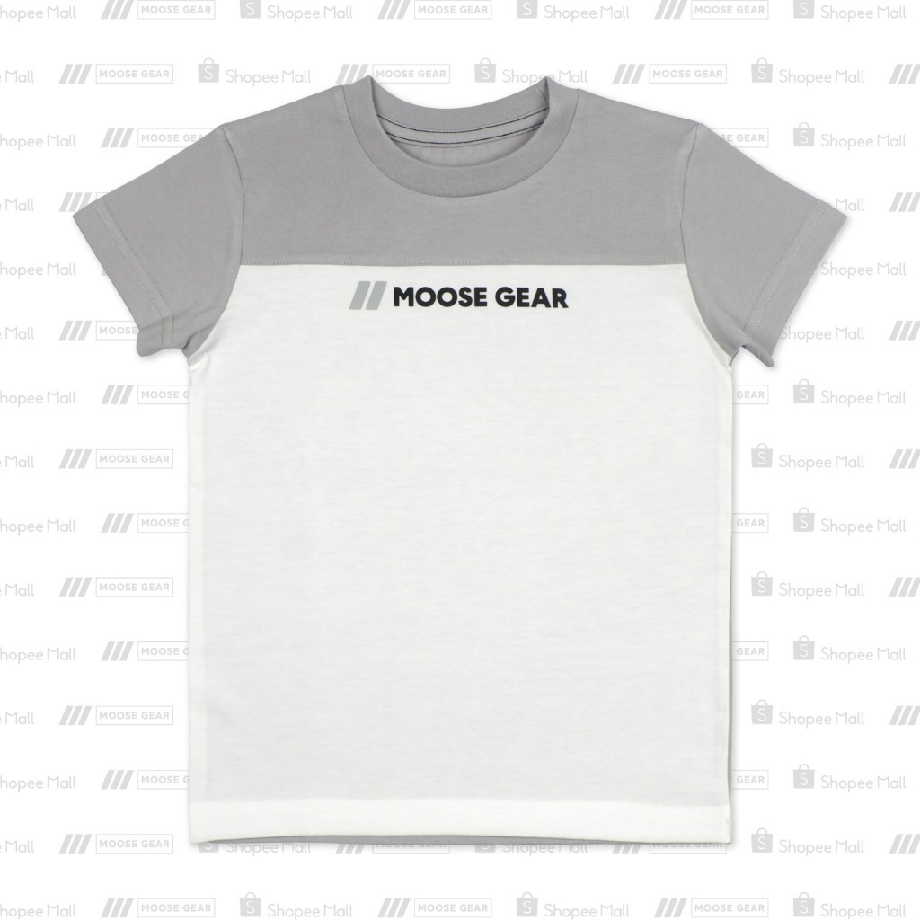 Moose Gear Cool Gray with White Combi T-Shirt With High Density Print ...