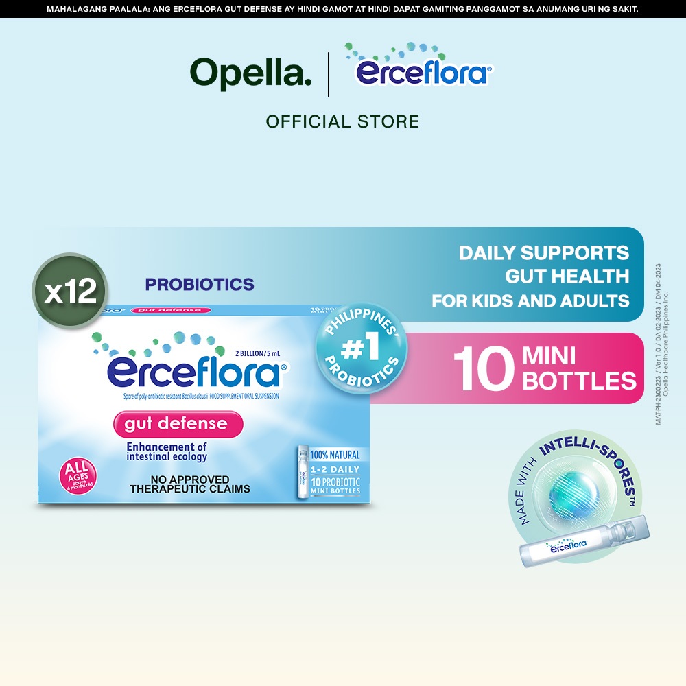 Erceflora Gut Defense Probiotic Daily Preventive Support Supplement For ...