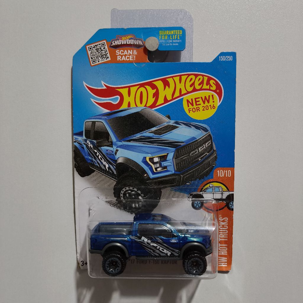 2017 Ford F150 Raptor Blue Hotwheels | US Card | HTF | Shopee Philippines