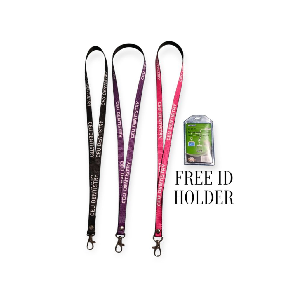 CEU DENTISTRY LANYARD WITH FREE ID HOLDER - CEU ID LACE | Shopee ...