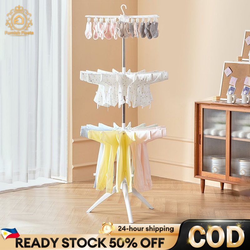 Baby Clothes Drying Rack Sampayan Stainless Steel Floor Towel Rack ...