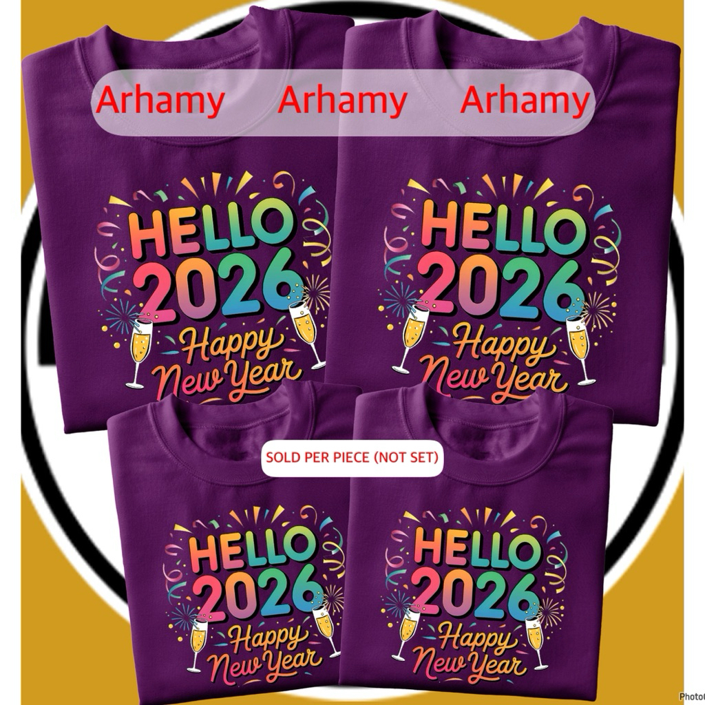 HELLO 2026 DESIGNS FAMILY SHIRT | FAMILY MATCHING SHIRTS 2026 | TRENDY ...