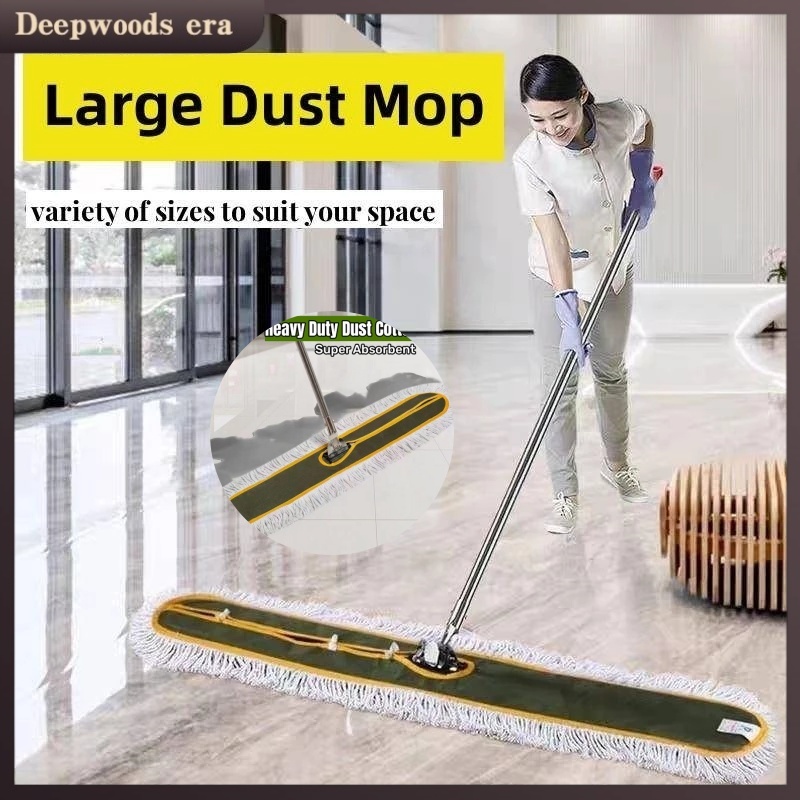 COD Cotton Dust Mop Set Heavy Duty Floor Mop Head with for Industrial ...