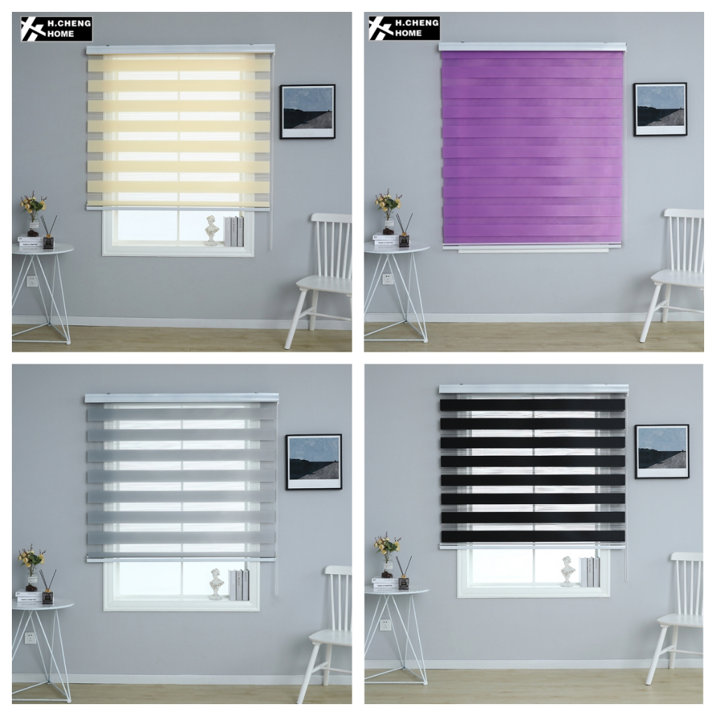 60/80/100/120/140/150/180CMVenetians Duo Roller Blinds Curtain Korean ...
