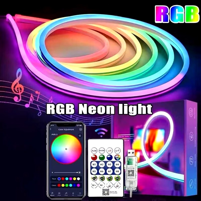 App-smart Controlled LED Neon Light with Music Sync, Waterproof IP68 ...