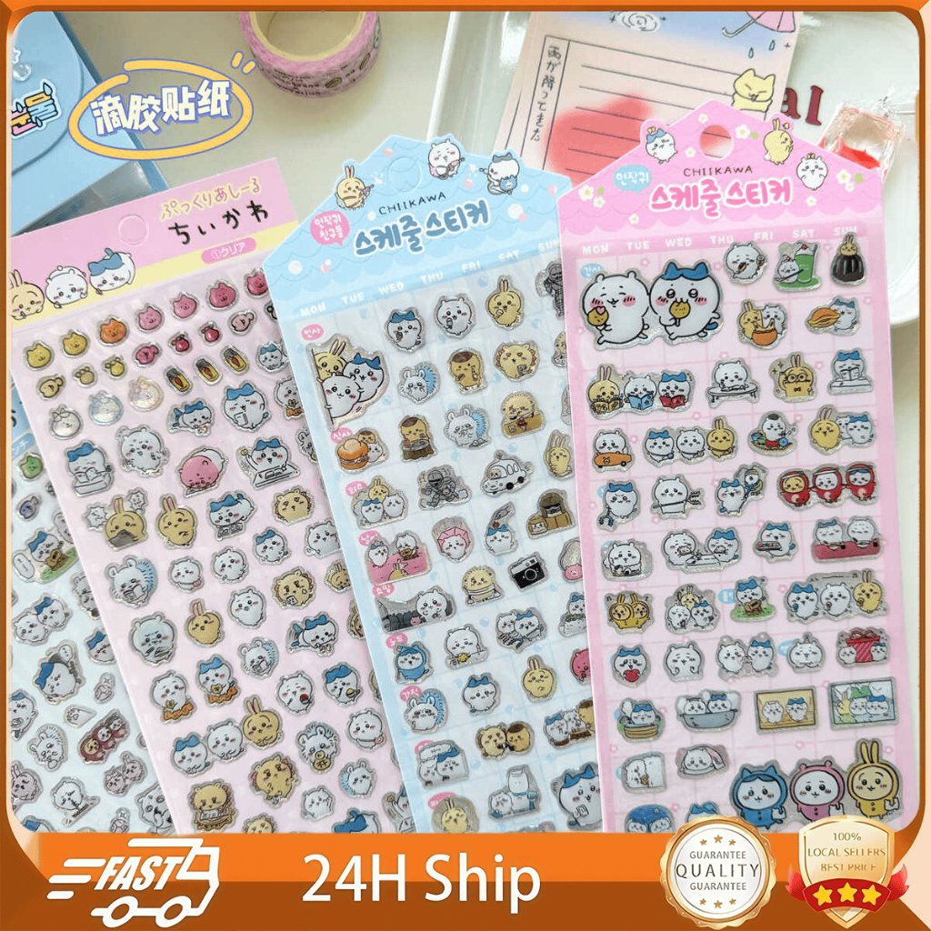 Chiikawa Resin Stickers Japanese - Guka Decor, Laptop DIY, Scrapbook ...