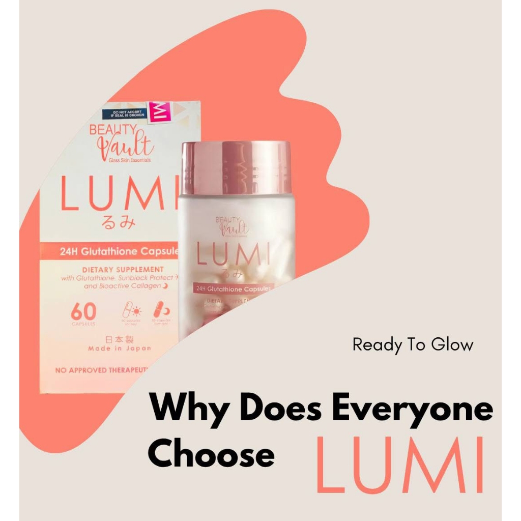 Beauty Vault LUMI Glutathione CAPSULE Whitening JAPAN FORMULA Lumina Glow  Sun Block | Shopee Philippines