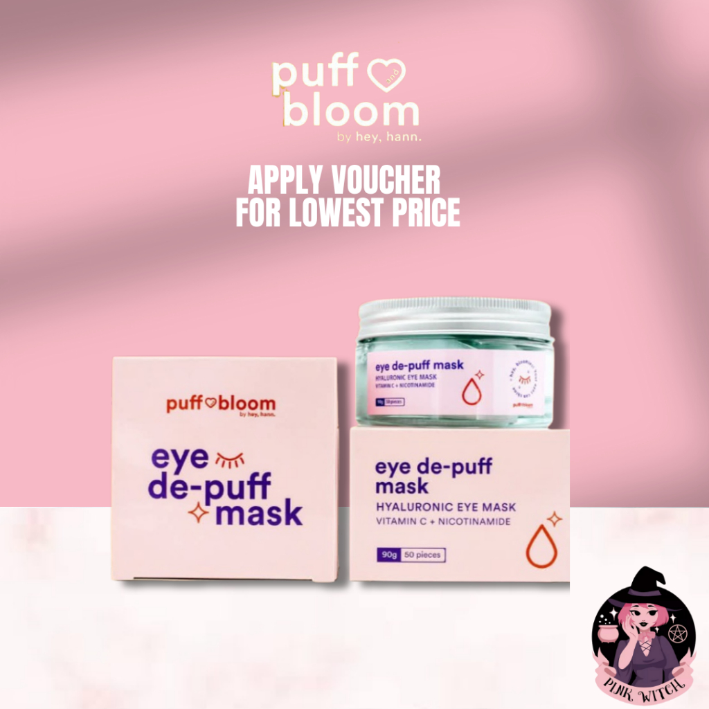 Puff and Bloom Eye De-puff Hyaluronic Eye Mask Vitamin C and Retinol ...