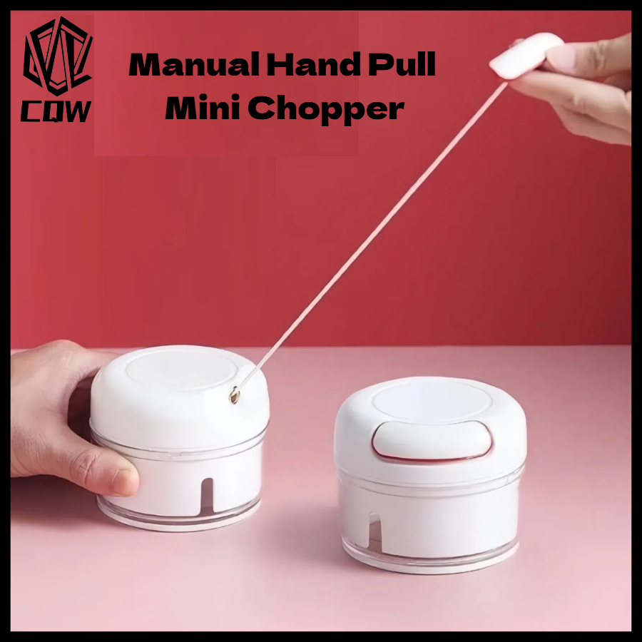 CQW Mini Speedy Chopper Manual Hand Pull with Turbo Cutter for ...