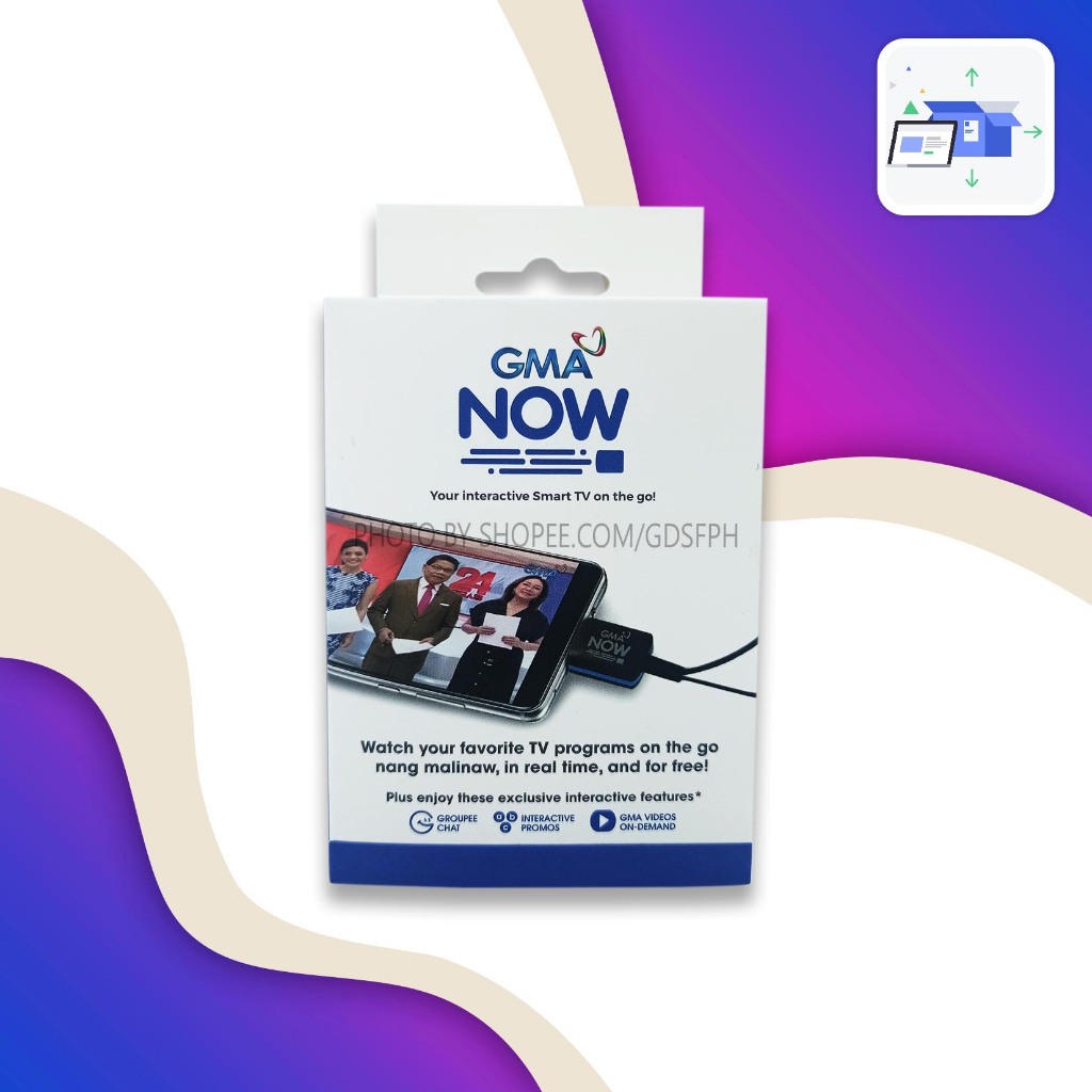 GMA Now Internactive Smart TV On The Go OTG microUSB with USB-C Adaptor ...
