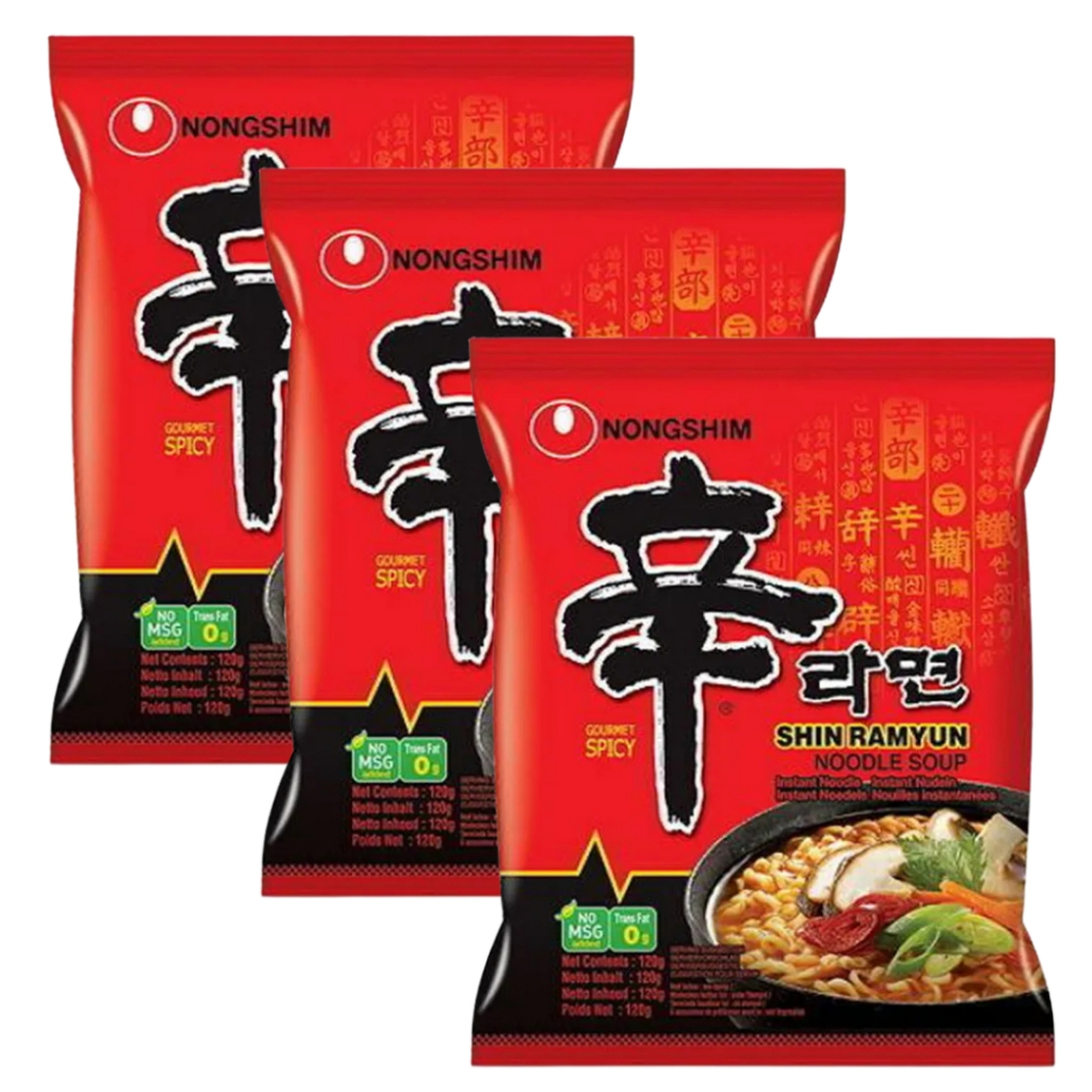SALE BUNDLE OF 3 | NONGSHIM SHIN RAMYUN GOURMET SPICY 120g (PIECE/PACK ...