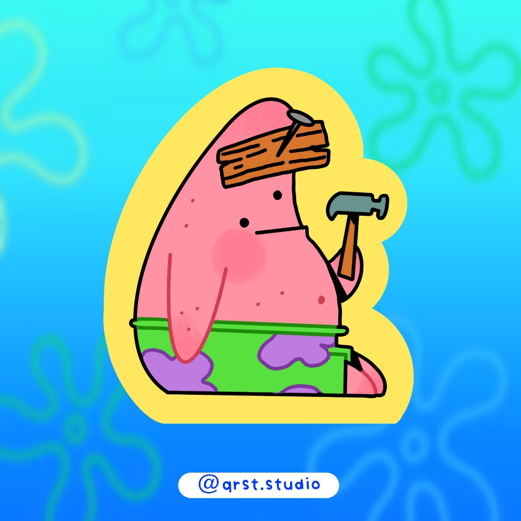 Spongebob Waterproof Stickers Set #1 • Cute Fan Art for Laptop Tumbler ...