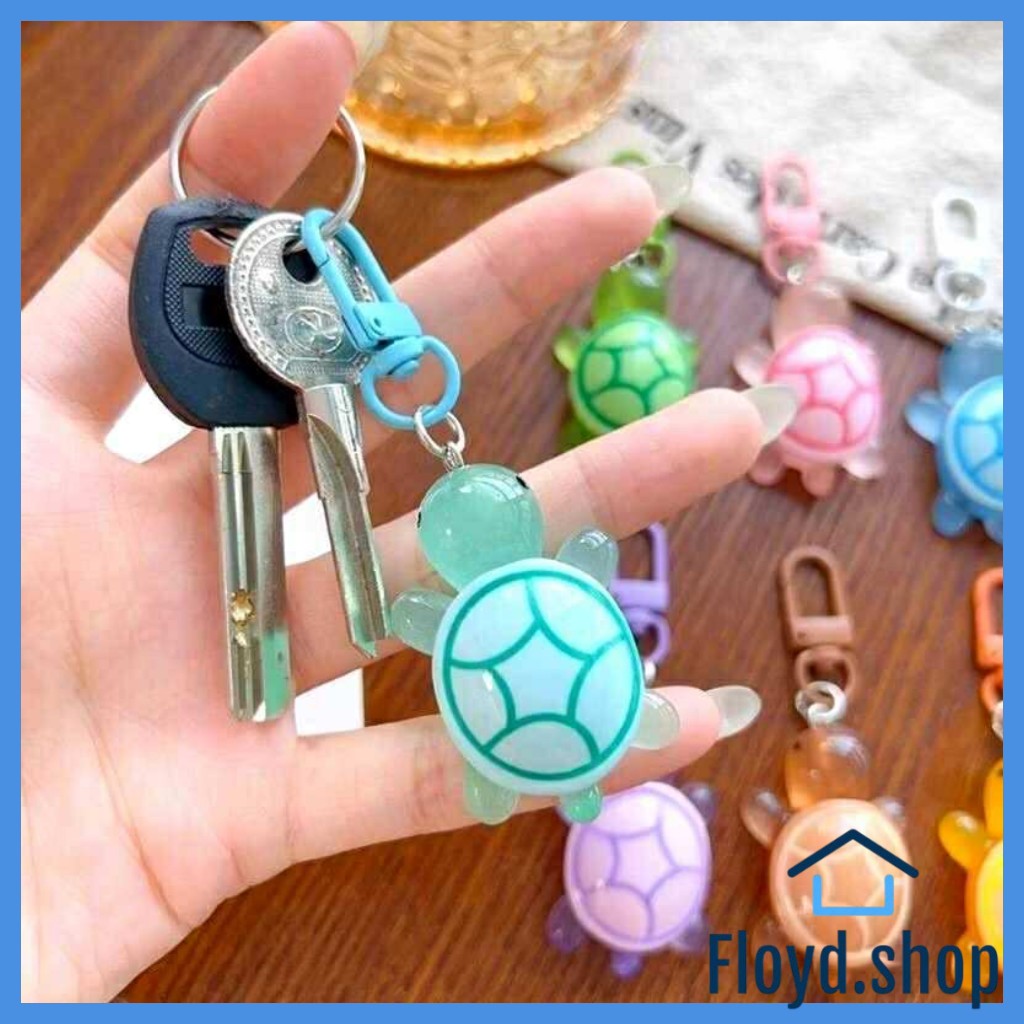 Cartoon Resin Turtle Shoe Ornament Multicolor Sea Turtle Keychain ...
