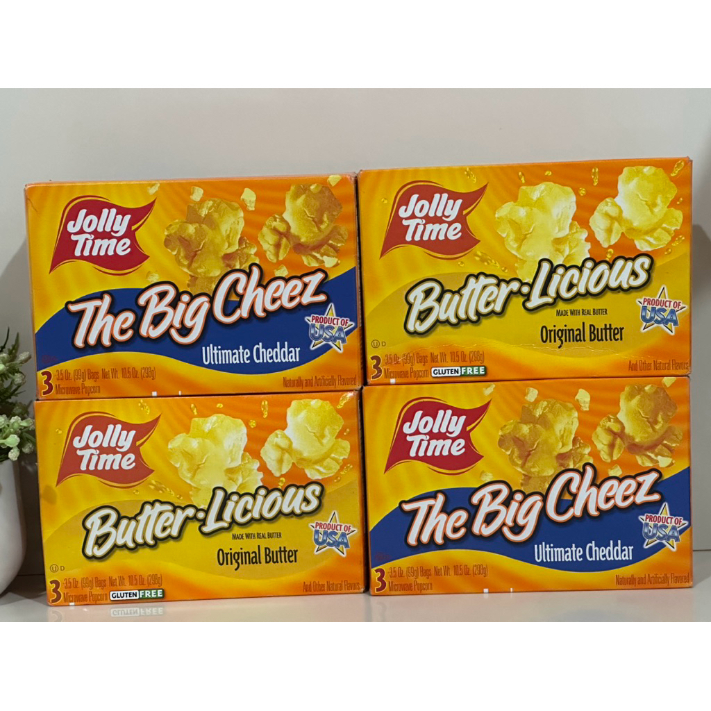 Jolly Time Microwave Popcorn Variety Pack, 3’s Sharing Size Bags Per ...