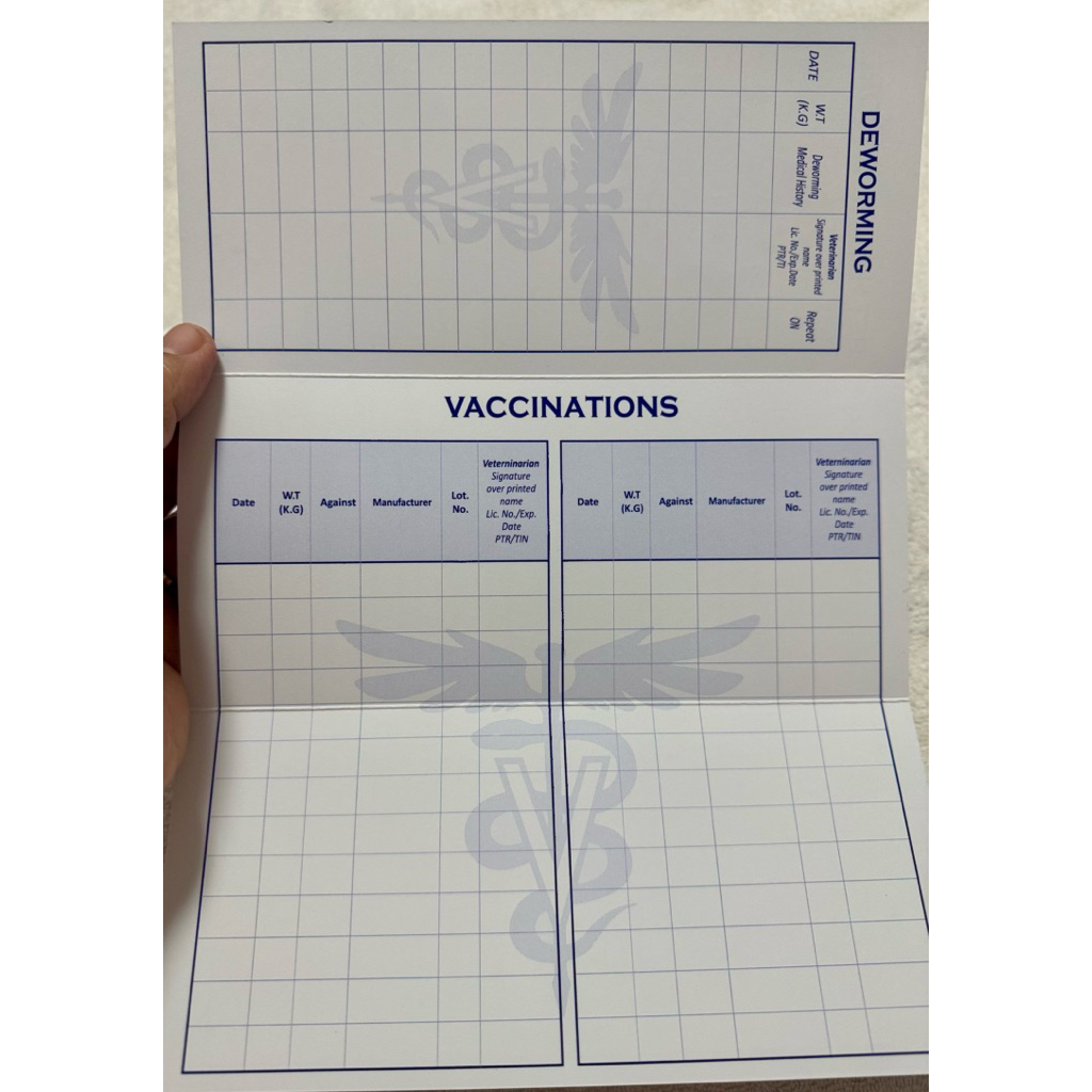 Pet Vaccination Card BOARD | Shopee Philippines