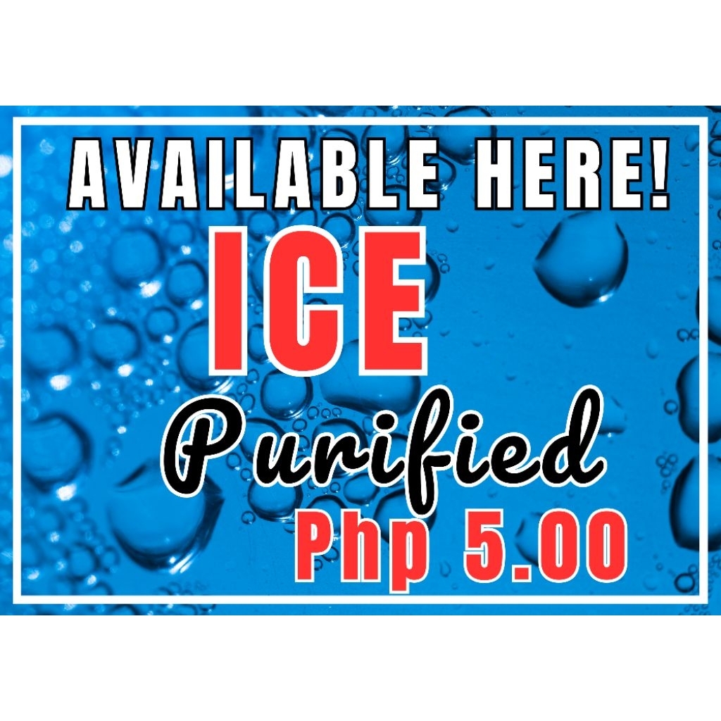 Shop signage ice for Sale on Shopee Philippines