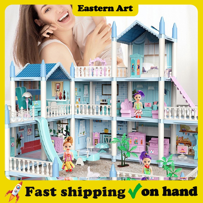 Doll House For Kids Girl Toy House Boys House Doll Room Set Toy