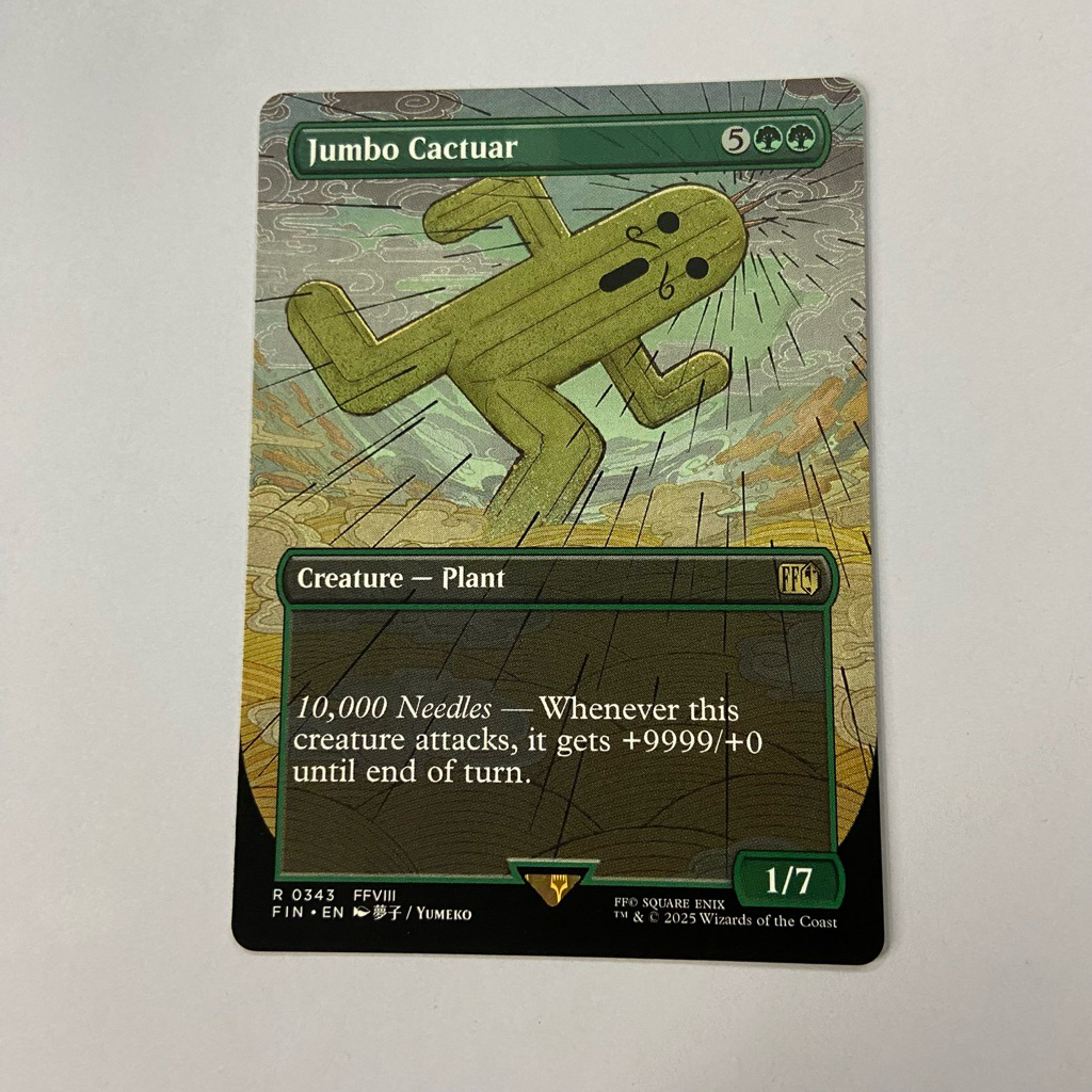FIN JUMBO CACTUAR ANCIENT ADAMANTOISE ABSOLUTE VIRTUE FINAL FANTASY MTG |  Shopee Philippines