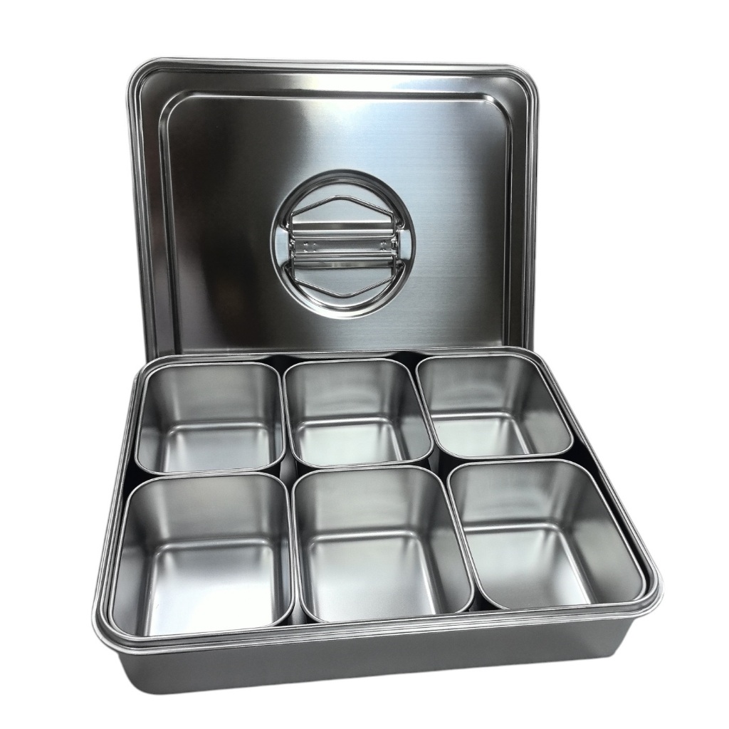 Home Chef Stainless Steel Compartment Food Storage ( Non Magnet ...