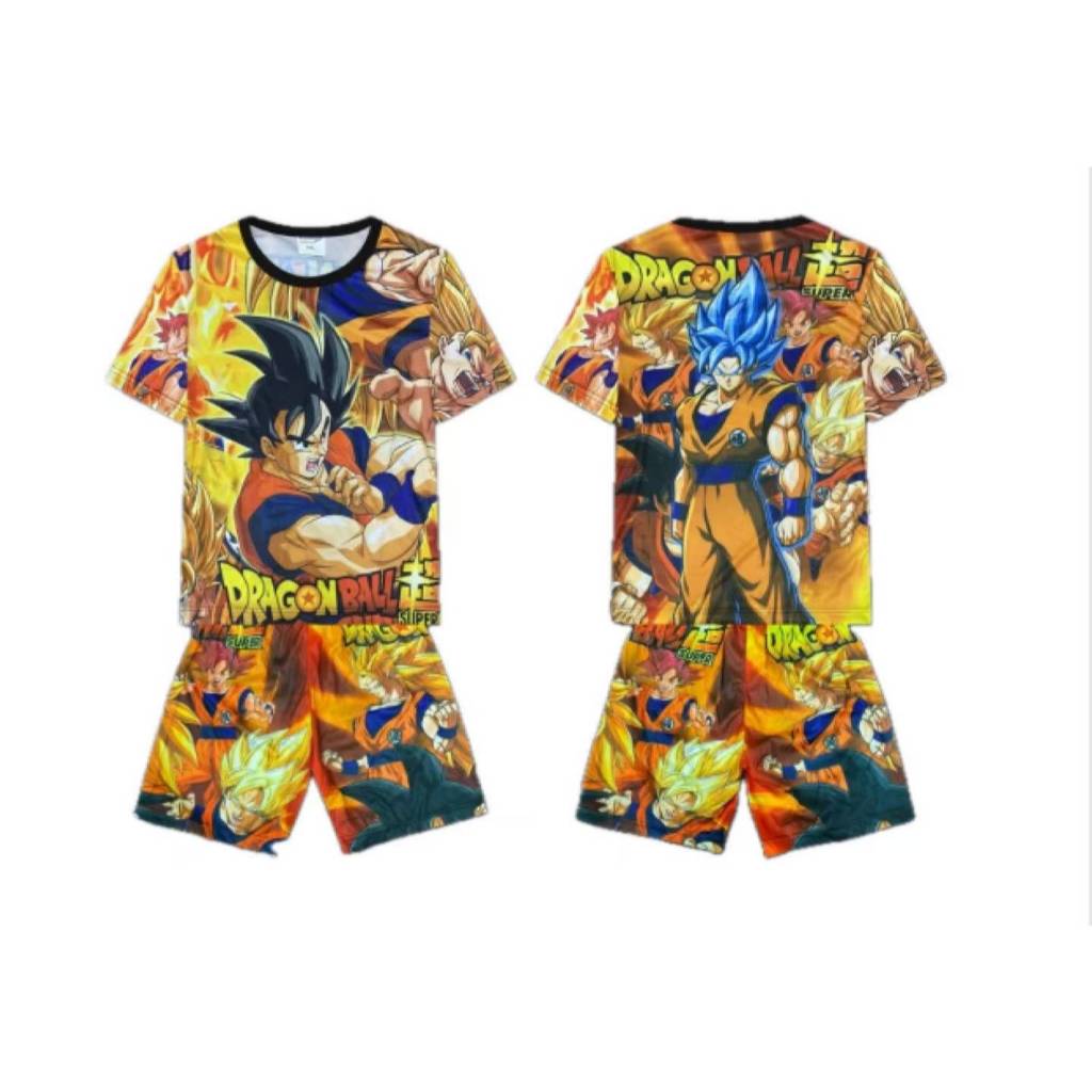 Alangan Terno Dragon ball pattern Jersey Shorts for Kids Boy Full ...