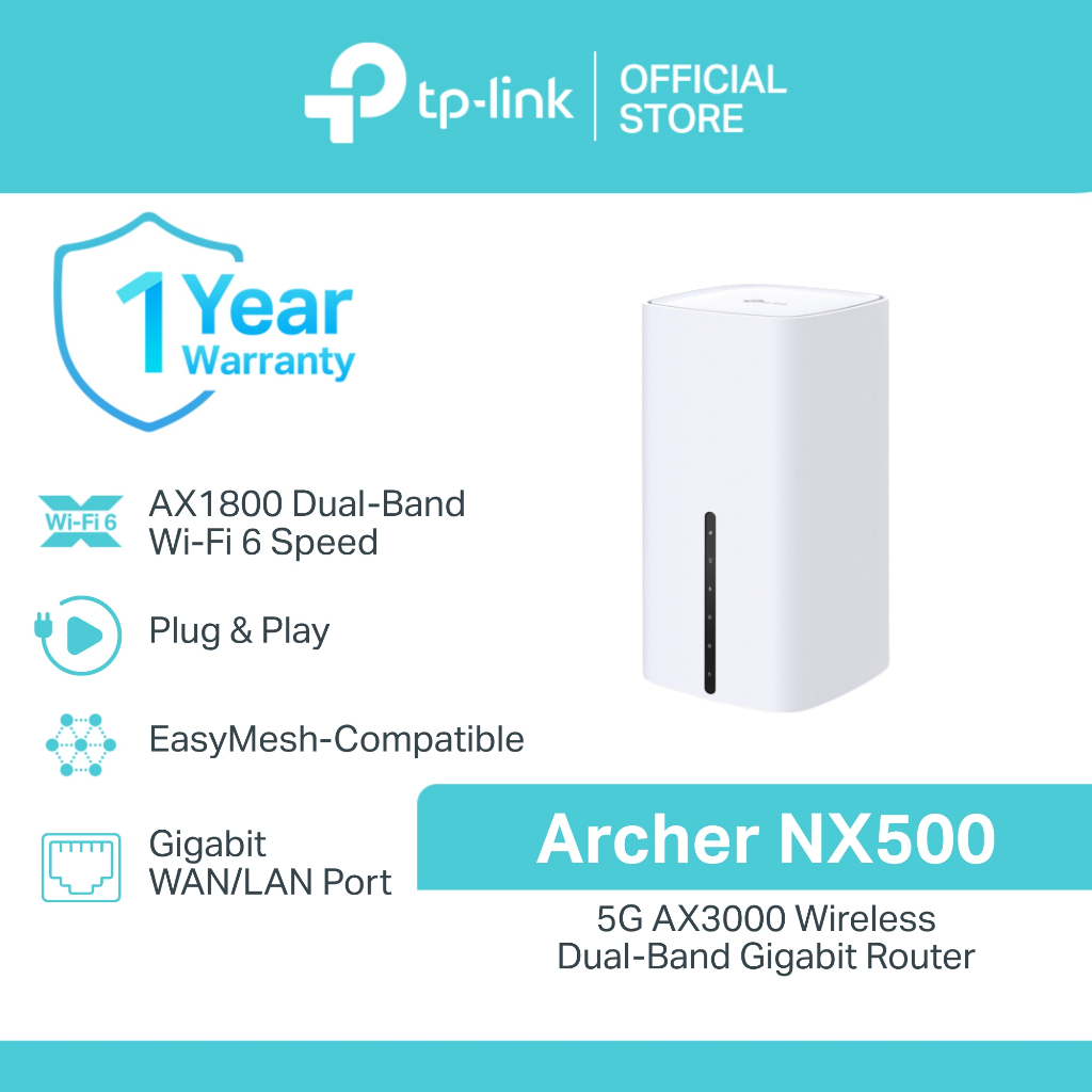 TP-Link Archer NX500 5G AX3000 Wireless Dual-Band Gigabit Router ...