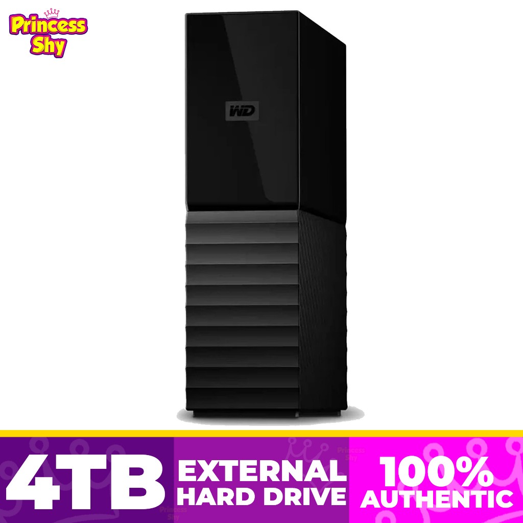 Western Digital My Book 4TB – Disco Rigido Esterno Desktop USB 3.0, Backup Automatico, Nero