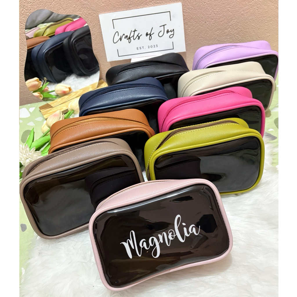 Personalized Rectangle Leather Pouch | Shopee Philippines