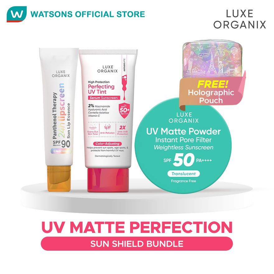 LUXE ORGANIX UV Matte Perfection Set Bundle | Shopee Philippines